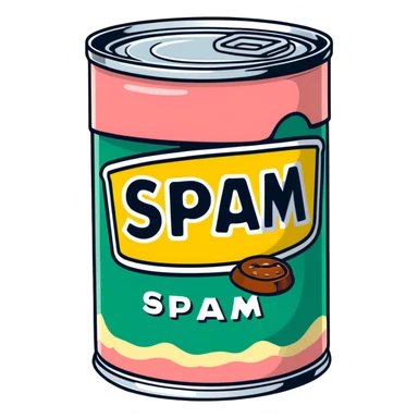POP ART SPAM SLOP can sticker