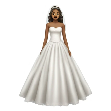 Wedding dress sticker