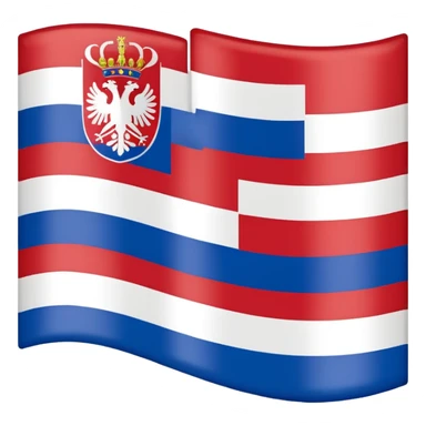 make me a emoji with serbian empire a  flag sticker