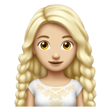  slavic blonde white skinny girl full length  sticker