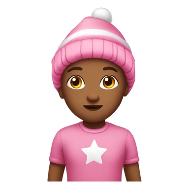 cute christmas pink sticker