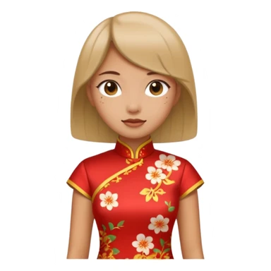 cheongsam girl sticker