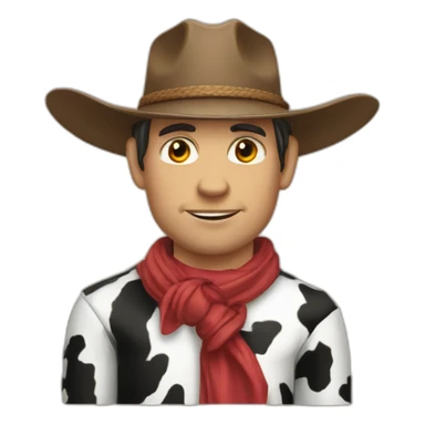 Cow-boys chevauche fusée sticker