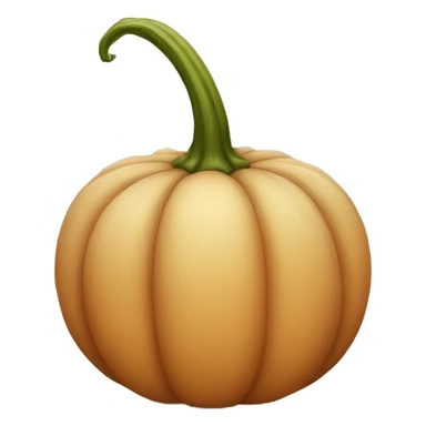 Beige pumpkin sticker