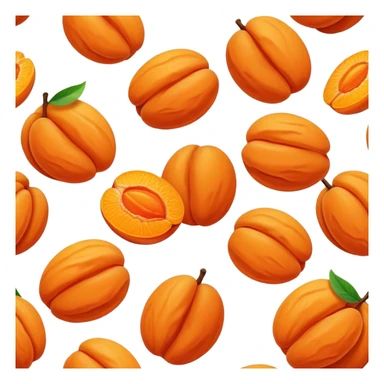 Dried apricot  sticker