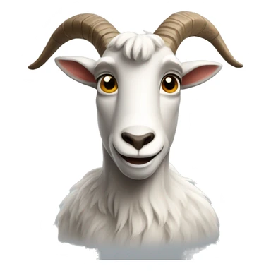 Billy goat with his arms crossed sticker