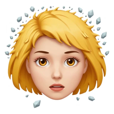 exploid headed woman sticker