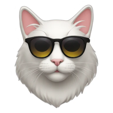 cat sunglasses sticker