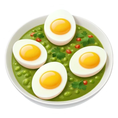 eggs and green salsa sticker