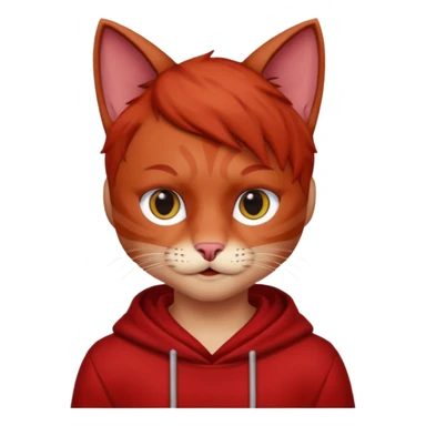 Cat Boy Red sticker