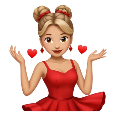 tango dancing woman emoji profile photo sticker