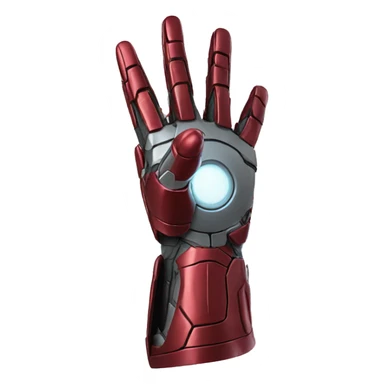 iron man glove pointed like a plane sticker