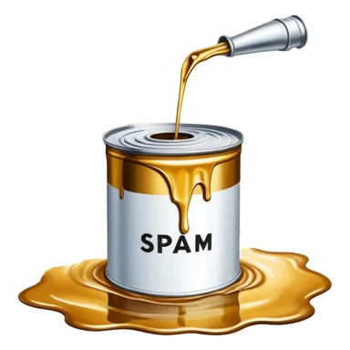 surreal salvadore dali style paris melting spam can landscape sticker