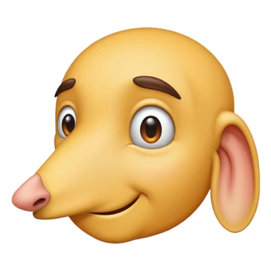 fais-moi un émoticône de profil avec un très grand nez sticker