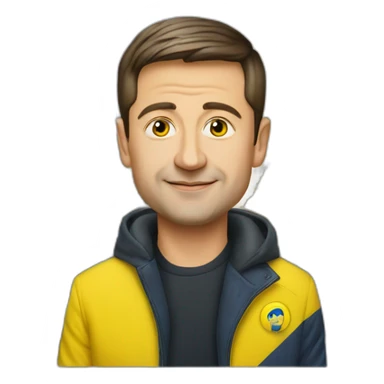 Zelensky in Kyiv sticker