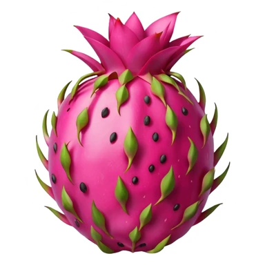 Dragon fruit emoji not spiny  sticker