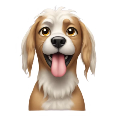 ugly dog with gl sticker