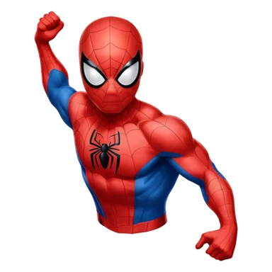 Spider-Man superhero in classic red and blue costume sticker