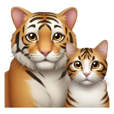 cat with tiger sticker