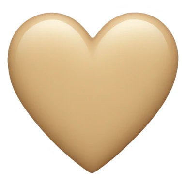 beige heart sticker