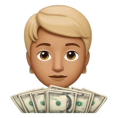 apple memoji counting money sticker