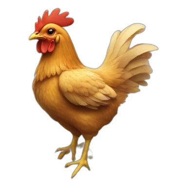 Chicken driving a Tesla  sticker