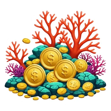 Coral Reef Treasure sticker