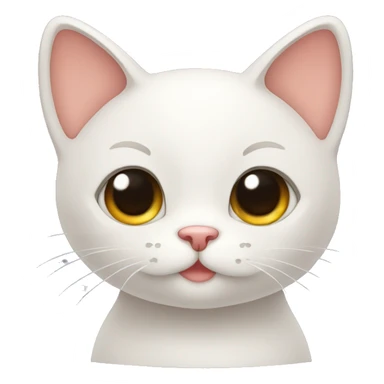 Cute cat, letters gg sticker