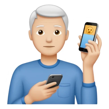 create a hand drawn icon fine line with a men doing habits sticker