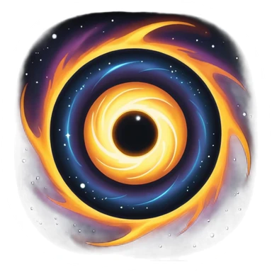 Black hole sticker