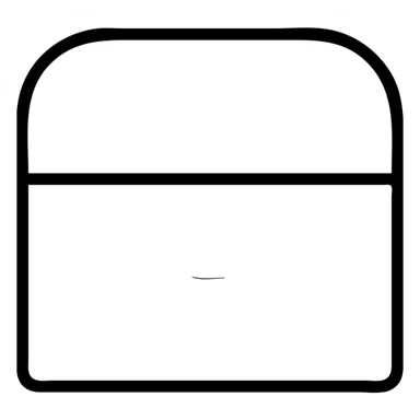 absolute bare minimum chest outline in red, extremely sparse and minimal, with just one tiny added detail - a small red keyhole or lock sticker