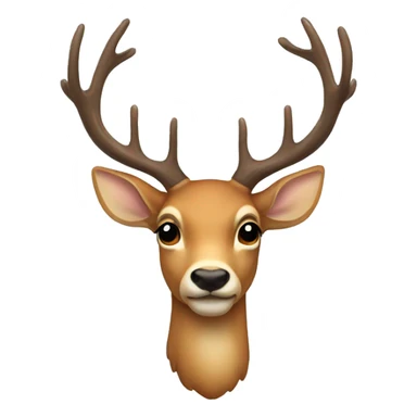 deer with a bow sticker