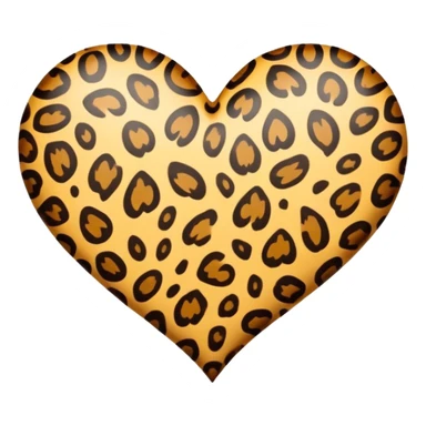 Corazón con estampado de leopardo sticker