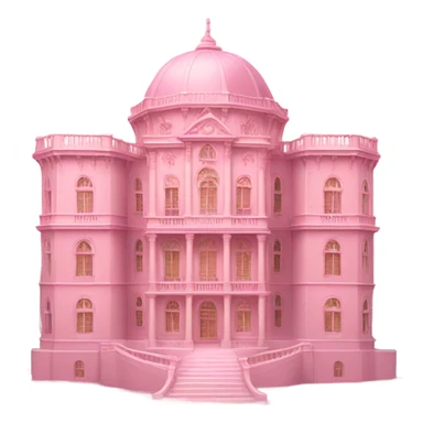 A magnificent palace in light pink sticker