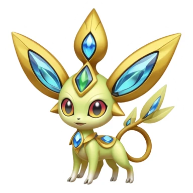 Futuristic Meloetta-Celebi-Cresselia-Jidachi-Victini-Protogen-Pokémon-Digimon-Fakémon-fusion-hybrid-creature sticker