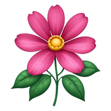 silk flower sticker