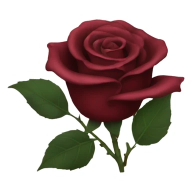 Dark red rose sticker