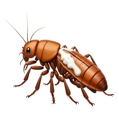 Cucaracha comiendo azúcar  sticker