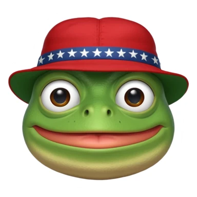 Trump pepe sticker