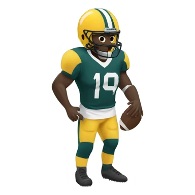 Football player injured  sticker