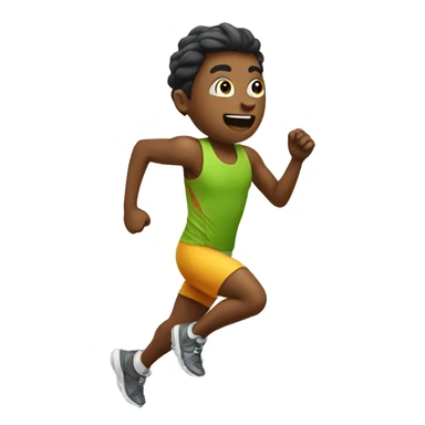 running in mountain sticker