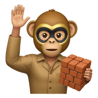 I NNED TO PUT MY FRIEND FACE TO A MONKEY AND THROW BRICK sticker
