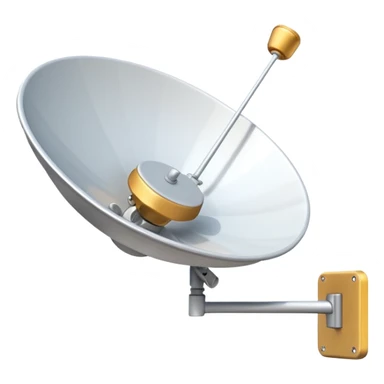 Small Satellite dish on a wall sticker