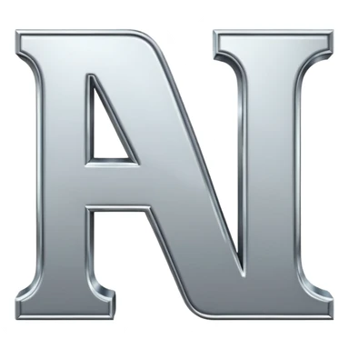 two letters beside eachother the first one says N and the second says O sticker