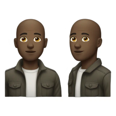 steve mcqueen black director bald young sticker