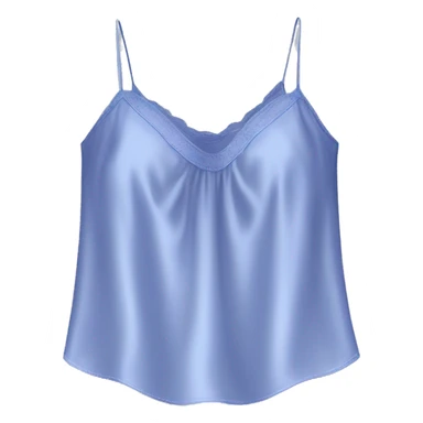 Realistic periwinkle silk camisole blouse.  sticker