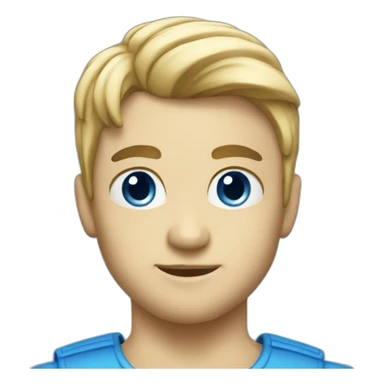 Blue race car sticker