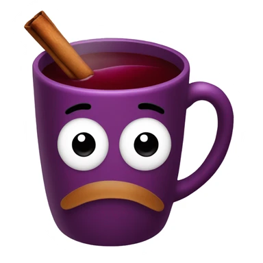 Mulled wine christmas cup sticker