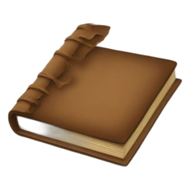 Brown vintage book sticker