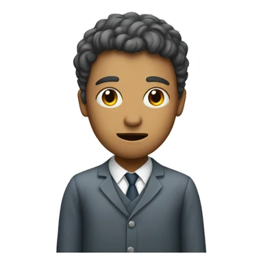 A person who is struggling with AI sticker